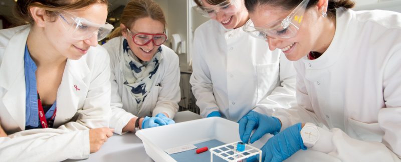 Women working in science lab