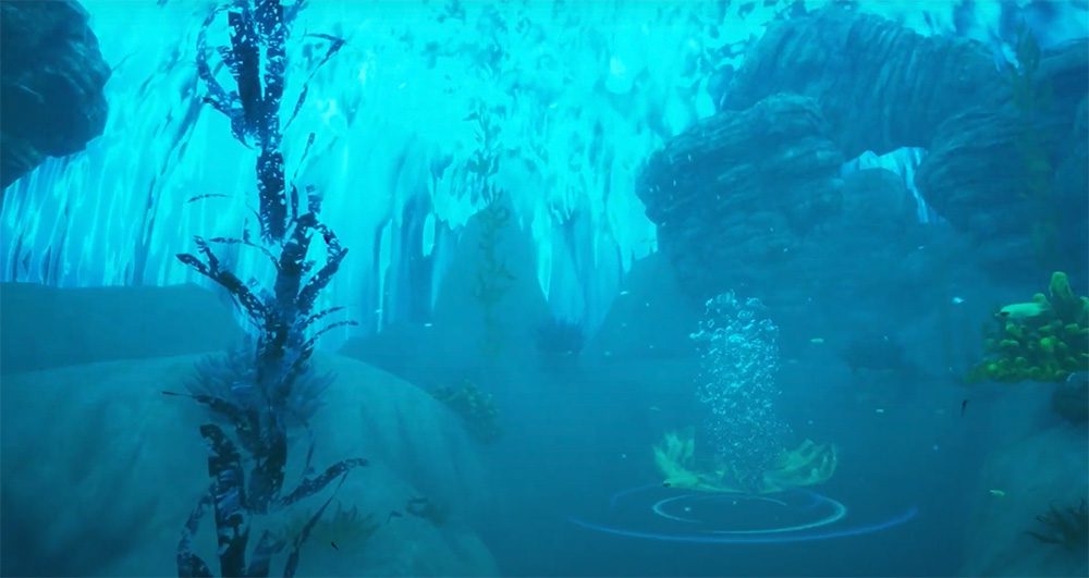 The project features s surprise underwater scene