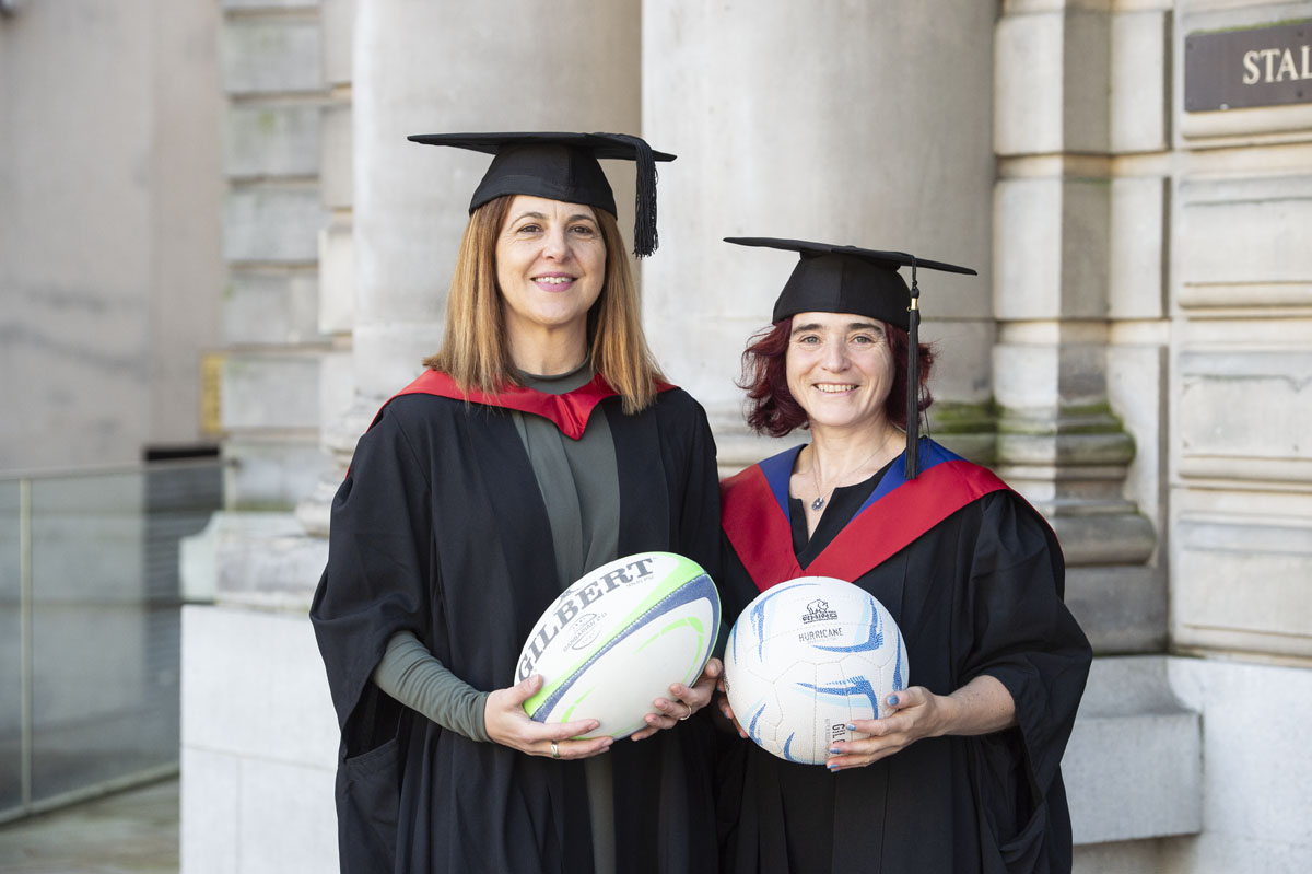 Pioneering sports official graduates mark the final whistle of their