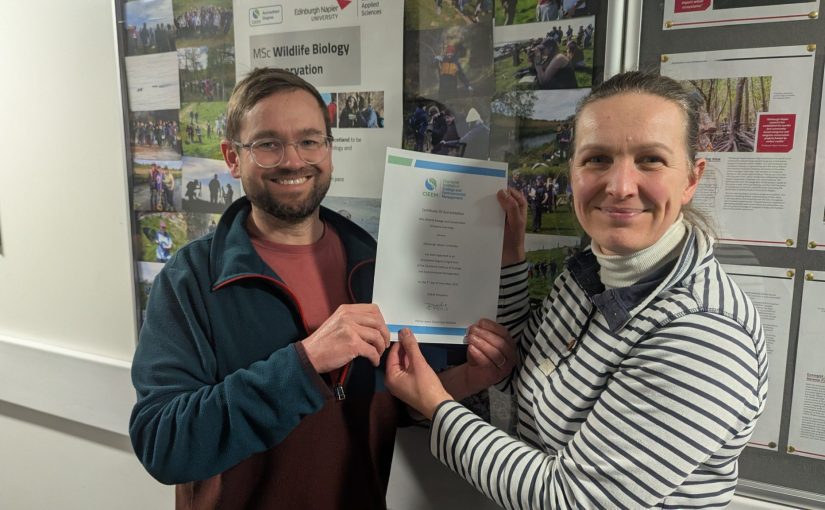 CIEEM first for Edinburgh Napier 