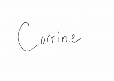 Corrine signature.