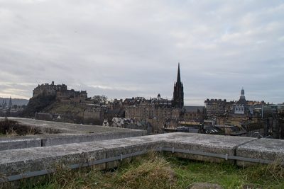A view of the Castle and city skyline from the Museum rooftop.