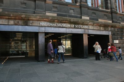 Main entrance to the National Museum of Scotland.