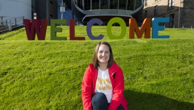 Welcome signage at Craiglockhart for new and returning students.