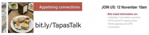 Tapas Talk 10th November