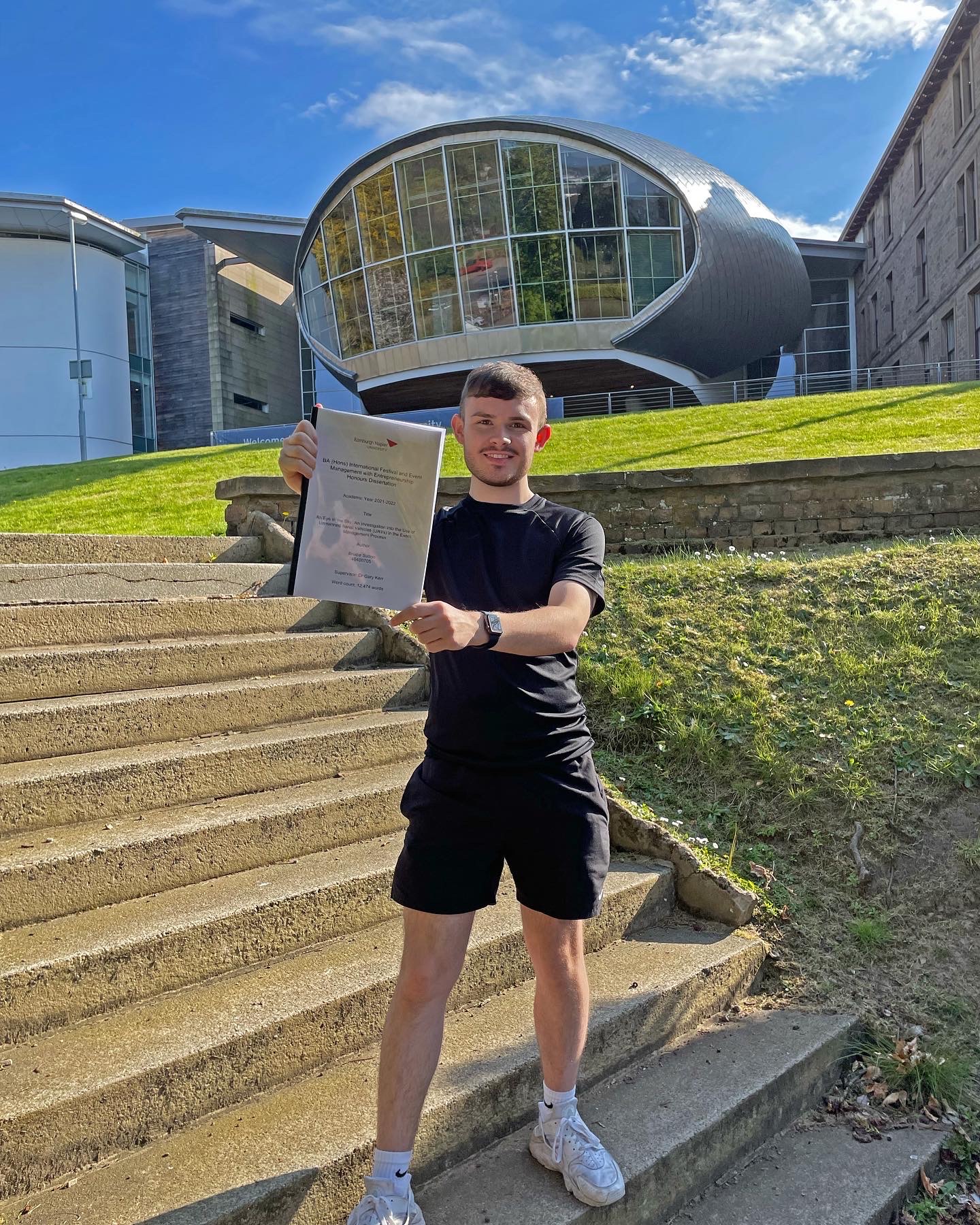 Edinburgh Napier student Brodie Sutton is winner of UK