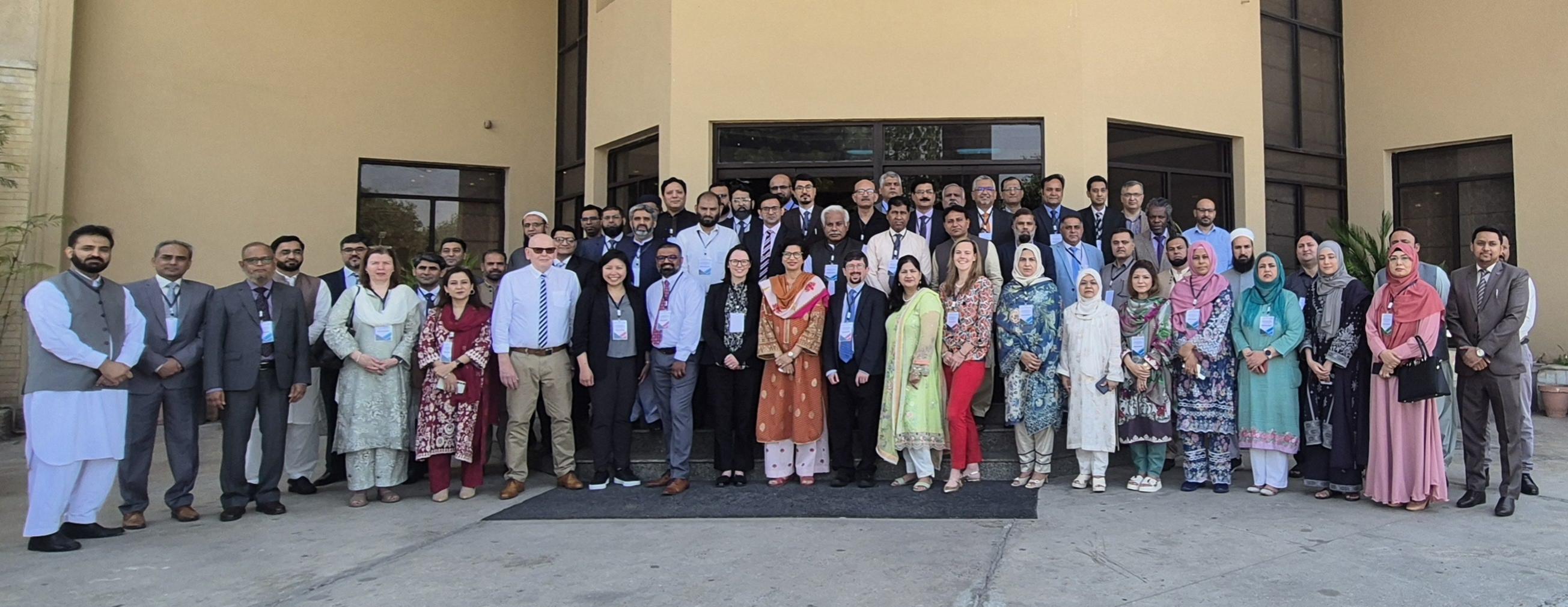 Participants at the week-long in-person conclusion to the course