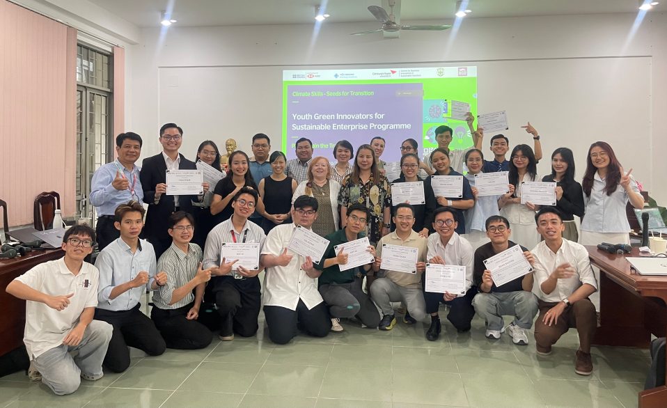 Young people from Viet Nam on the programme run by Edinburgh Napier University