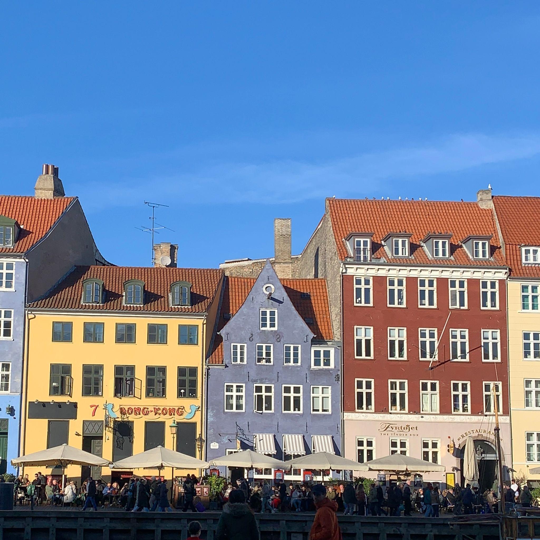 Image of traditional colourful Copenhagen buildings