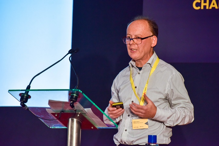 Adrian Davis speaking at NRSC 2018