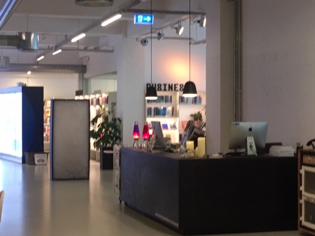 The main desk in the KEA library