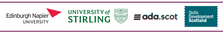 Edinburgh Napier Universitym University of Stirling, Ada Scotland, Skills Development Scotlandt